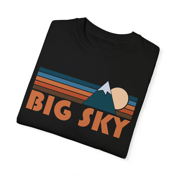 Big Sky, California Graphic Tee, Comfort Colors Retro Unisex Big Sky T shirt, Mountain Adventure Shirt