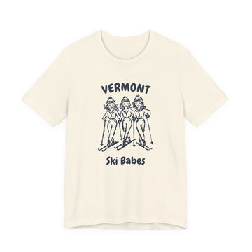 Vermont Ski Babes T‑Shirt — Retro Skiing Graphic Tee - 0