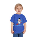 New Mexico Toddler Skiing Snowman Graphic Tee - Kids New Mexico Shirt-13