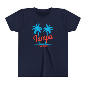 Tampa, Florida Youth Shirt - Retro Palm Tree Tampa Kid's T-Shirt