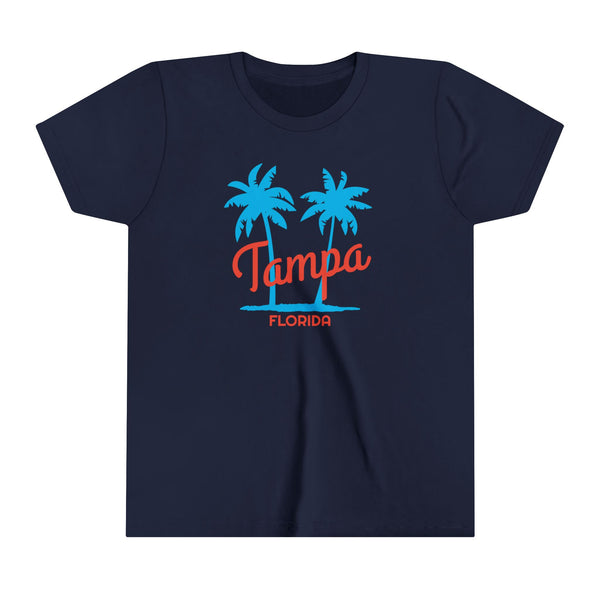 Tampa, Florida Youth Shirt - Retro Palm Tree Tampa Kid's T-Shirt