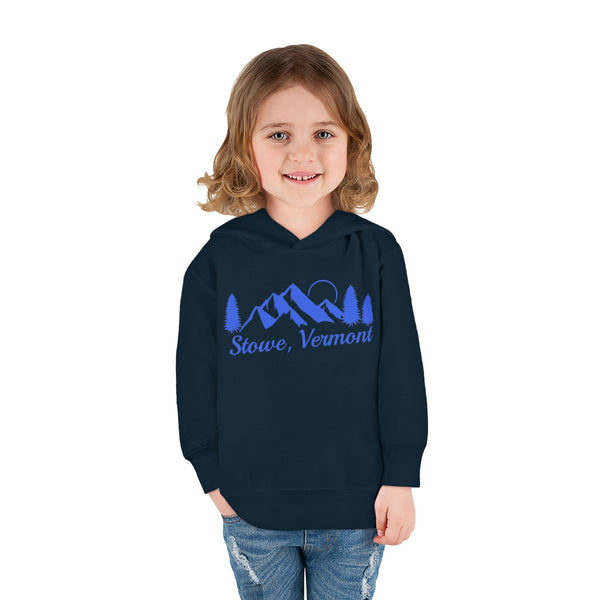 Stowe, Vermont Toddler Hoodie - Unisex Mountain Stowe Pullover Sweatshirt, Kids Hooded Jumper, Vermont Souvenir