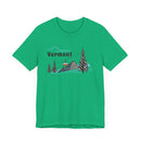 Vermont T-Shirt - Retro Ski Mountain Gondola Unisex Vermont Shirt-12