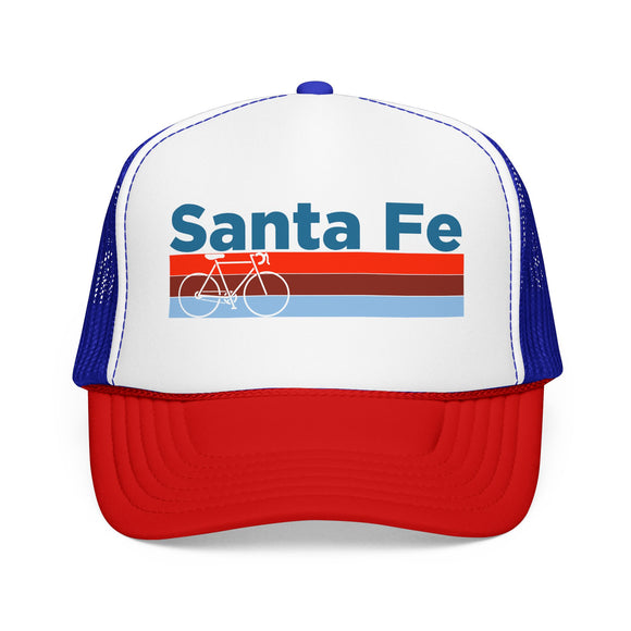 Santa Fe, New Mexico Trucker Hat - Foam Santa Fe Bike Cap