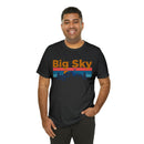 Big Sky, Montana Shirt - Mountain Sunset Unisex Big Sky T-Shirt-50