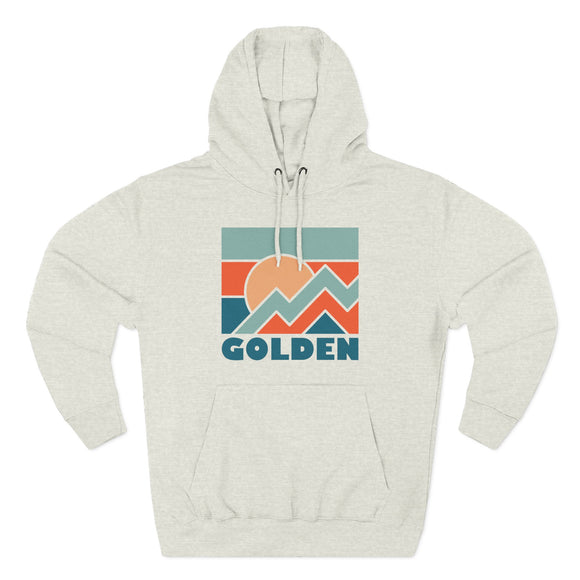 Golden, Colorado Hoodie - Retro Mountain Unisex Sweatshirt