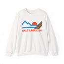 Salt Lake City, Utah Sweatshirt - Mountain Salt Lake City Crewneck Sweatshirt-1