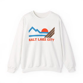 Salt Lake City, Utah Sweatshirt - Mountain Salt Lake City Crewneck Sweatshirt