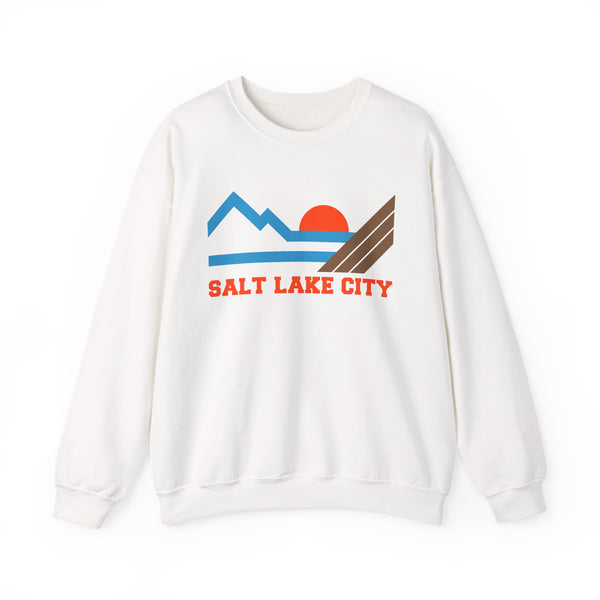 Salt Lake City, Utah Sweatshirt - Mountain Salt Lake City Crewneck Sweatshirt