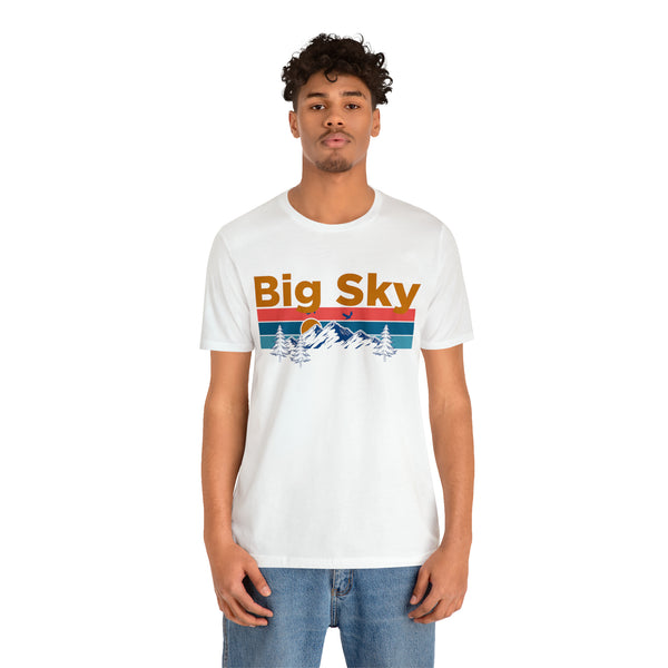 Big Sky, Montana Shirt - Mountain Sunset Unisex Big Sky T-Shirt