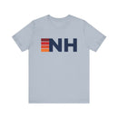 New Hampshire Retro Stripes T-Shirt | New Hampshire State Tee-4