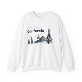 California Sweatshirt - Unisex Retro Ski Mountain Gondola California Sweatshirt