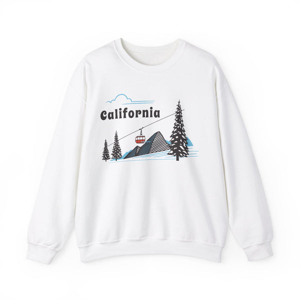 California Sweatshirt - Unisex Retro Ski Mountain Gondola California Sweatshirt