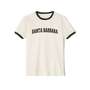 Santa Barbara, California Cotton Ringer Graphic Tee - Unisex Santa Barbara T Shirt, Vintage Style Tee, Men's/Women's Tee-2