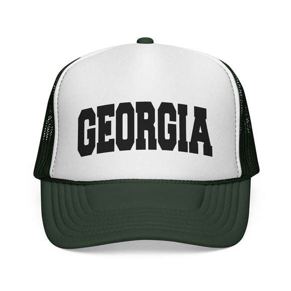 Georgia Retro Collegiate Style Trucker Hat