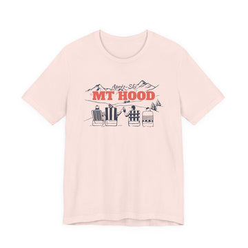 Buy soft-pink Mt Hood, Oregon Après-ski T-Shirt - Vintage Mountain Graphic Tee