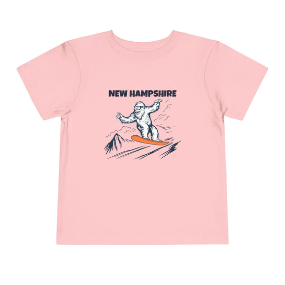 New Hampshire Yeti Snowboard Toddler Tee