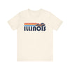 Illinois T Shirt - Retro Jetski PWC Graphic Illinois Tee