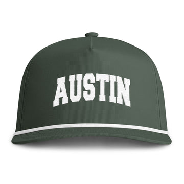 Buy moss Austin, Texas Embroidered Rope Hat - Vintage Sunwashed Rope Cap, Comfort Colors