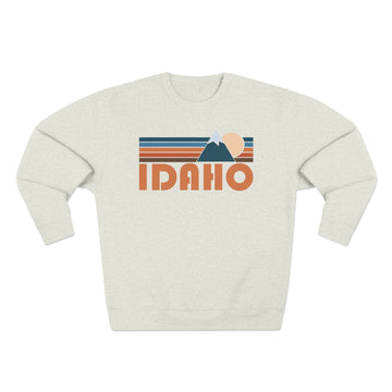 Premium Idaho Retro Mountain Graphic Sweatshirt