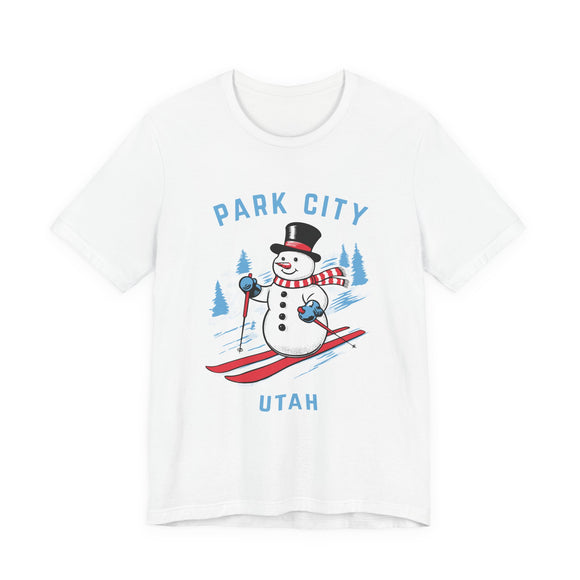 Park City, Utah T Shirt - Ski Snowman Graphic Tee