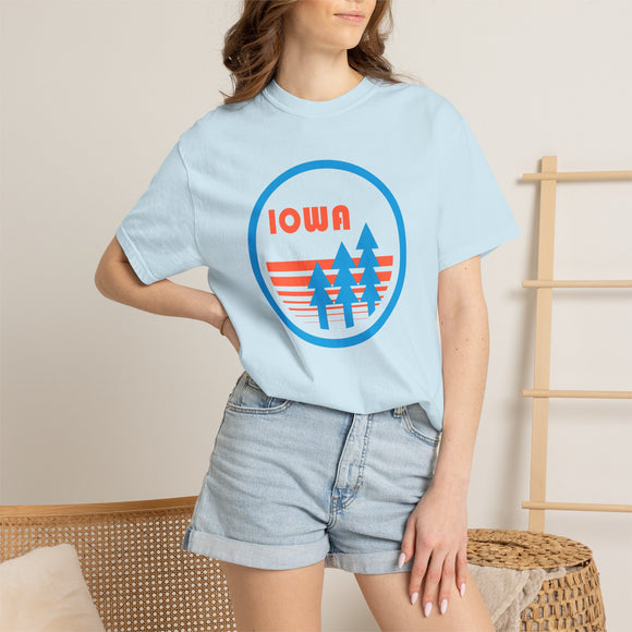 Iowa T Shirt, Comfort Colors Cotton 100% Cotton Trees Tee