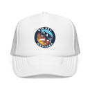 Big Sky, Montana Retro Ski Lift Mountain Foam Trucker Hat-4