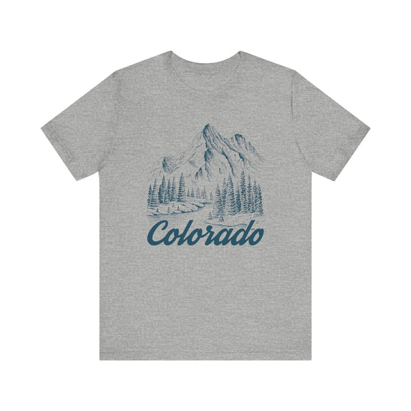 Colorado Graphic Tee - Mountain Illustration Colorado T Shirt