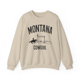 Montana Sweatshirt - Mountain Cowgirl Graphic Crewneck