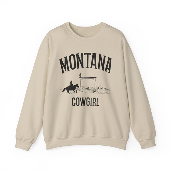 Montana Sweatshirt - Mountain Cowgirl Graphic Crewneck