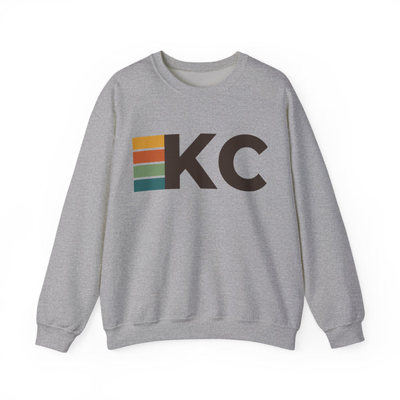 Kansas City, Missouri KC Retro Stripe Sweatshirt