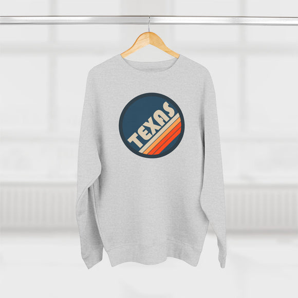 Premium Texas Sweatshirt - Retro Unisex Premium Texas Sweatshirt