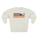 Premium Asheville, North Carolina Retro Mountain Graphic Sweatshirt-1