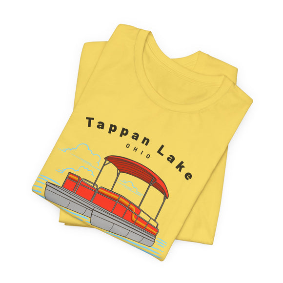 Tappan Lake, Ohio T Shirt - Pontoon Boat Tee