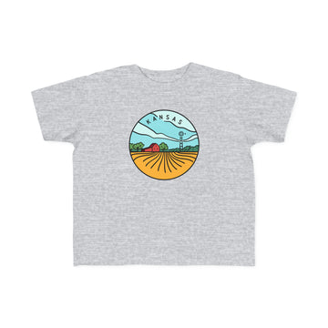 Buy heather Kansas Toddler T-Shirt - Unisex Toddler Kansas Shirt