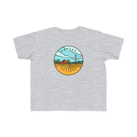 Kansas Toddler T-Shirt - Unisex Toddler Kansas Shirt