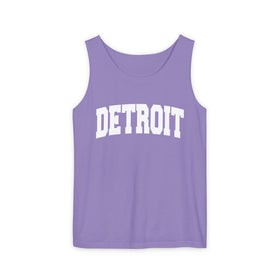 Buy violet Detroit, Michigan Tank Top Unisex | Comfort Colors - 100% Cotton