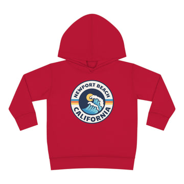 Buy vintage-red Newport Beach, California Toddler Hoodie - Unisex Newport Beach Toddler Sweatshirt