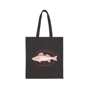 Lake Havasu, Arizona Fishing Canvas Tote Bag - 15" x 16" - 0