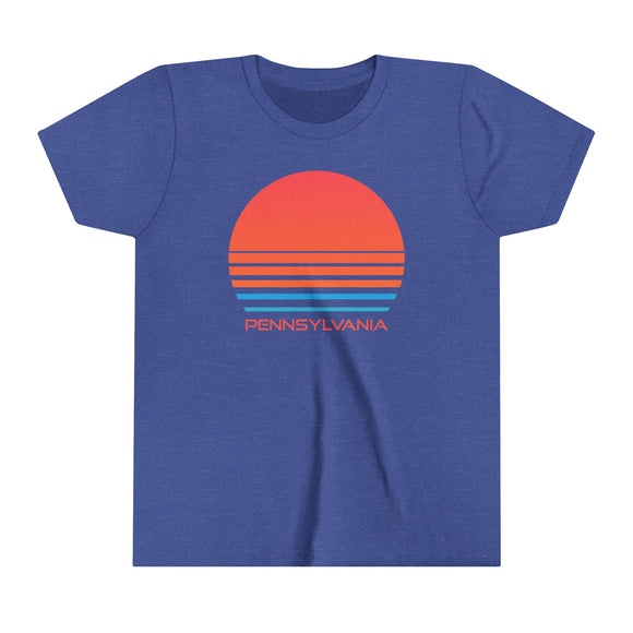 Pennsylvania Youth Shirt - Retro 80s Pennsylvania Kid's T-Shirt