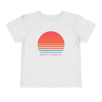 Buy athletic-heather North Carolina Toddler T-Shirt - Retro 80s Unisex Toddler North Carolina Shirt