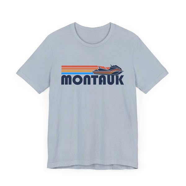 Montauk, New York T Shirt - Retro Jetski PWC Graphic Tee