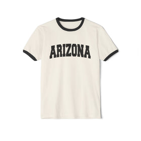 Arizona Cotton Ringer Graphic Tee - Unisex Arizona T Shirt, Vintage Style Tee, Men's/Women's Tee