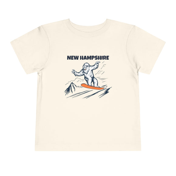 New Hampshire Yeti Snowboard Toddler Tee