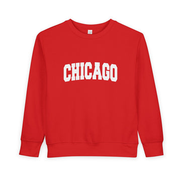 Buy red Chicago, Illinois Toddler Sweatshirt - Chicago Toddler Crewneck Sweatshirt