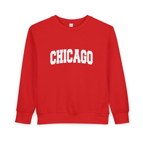 Chicago, Illinois Toddler Sweatshirt - Chicago Toddler Crewneck Sweatshirt