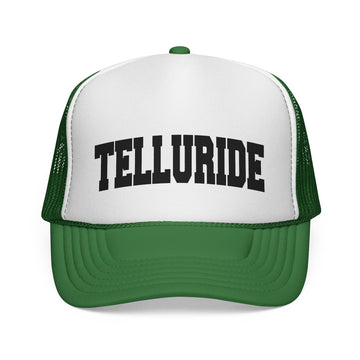 Buy green Telluride, Colorado Collegiate Style Trucker Hat