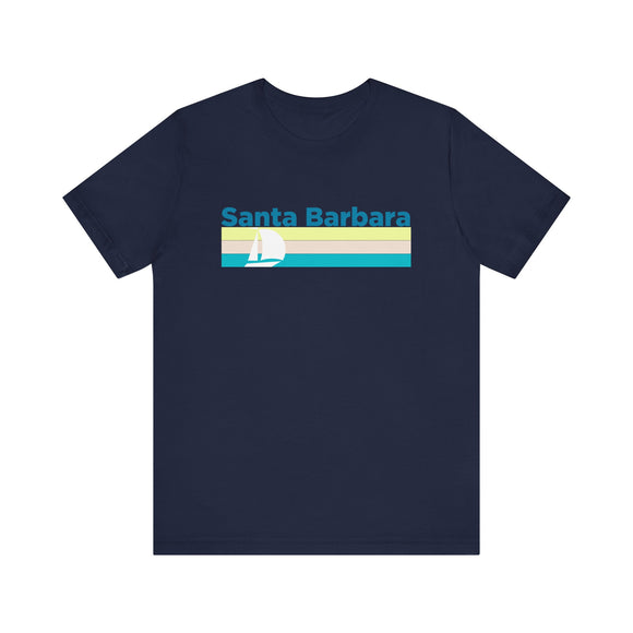 Santa Barbara, California T Shirt - Sailboat Graphic Tee