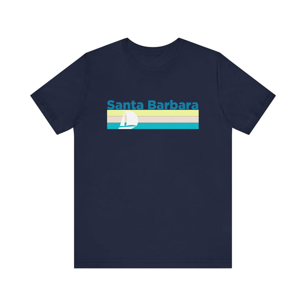 Santa Barbara, California T Shirt - Sailboat Graphic Tee