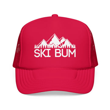 Buy red Ski Bum Trucker Hat - Ski Bum Cap